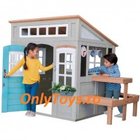 Casuta de joaca din lemn pentru copii pentru exterior Preston Cottage PlayHouse Kidkraft cu sunete si lumini si accesorii incluse Casuta de joaca din lemn pentru copii pentru exterior Preston Cottage PlayHouse Kidkraft cu sunete si lumini si accesorii incluse